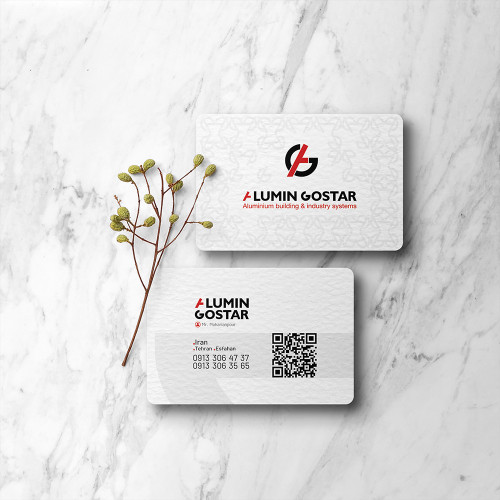 طراحی کارت ویزیت آلومین گستر