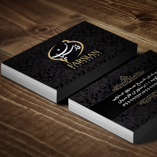 طراحی کارت ویزیت رستوران فارسی