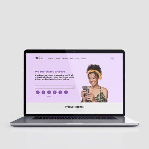 طراحی وبسایت برند ریویو